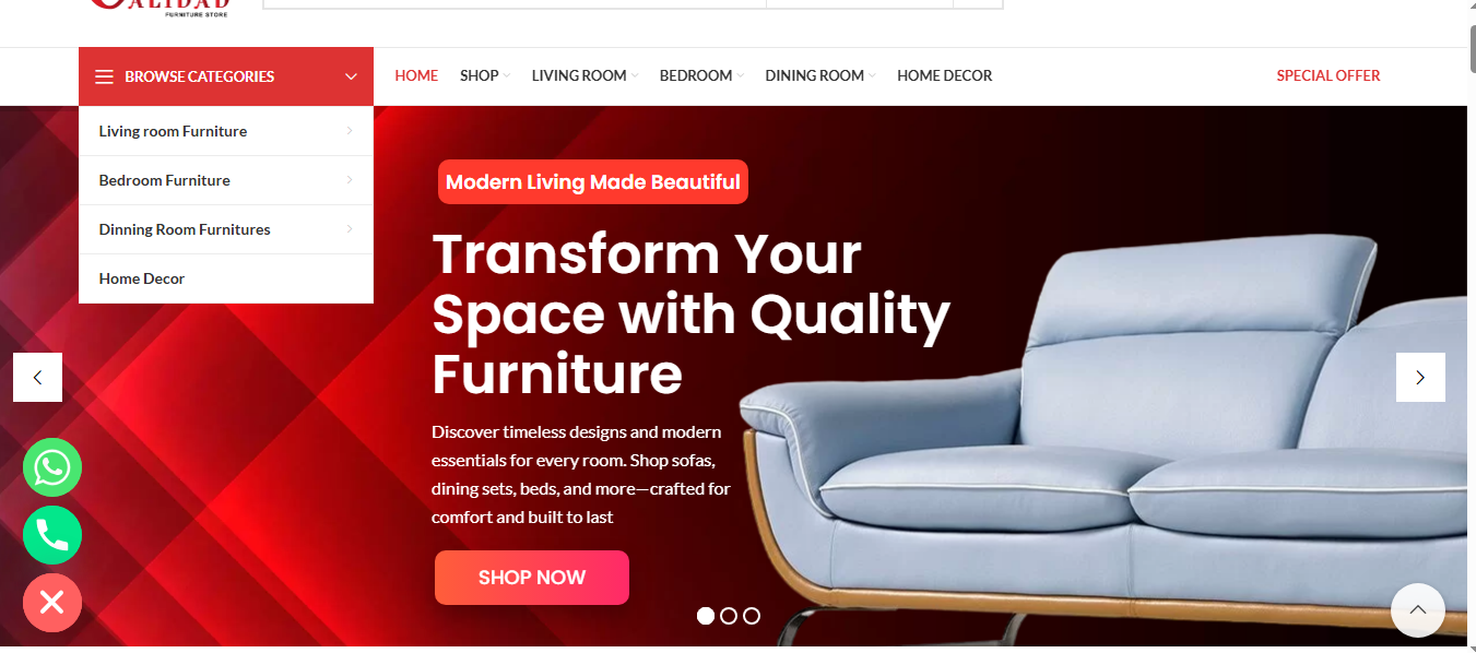 Calidad furniture store